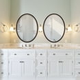 thumbnail image 3 of OVALCREST - London Framed Oval Mirror - Black Walnut 17 1/8" x 21 1/8", 3 of 7