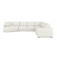 thumbnail image 4 of Laguna 166 Left Arm Facing Modular Feather Cushion 4 Piece Chaise Sectional Sofa, 4 of 12