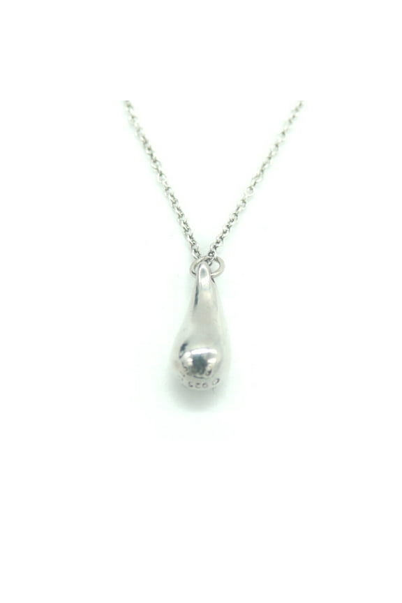 Pre-Owned TIFFANY & Co. Tiffany Elle Peretti Teardrop Pendant Necklace Silver 925... (Good)