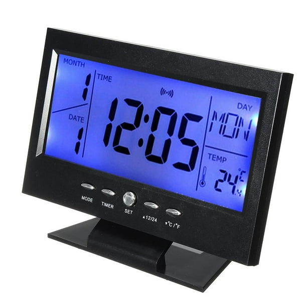 Reloj electrónico de temperatura y humedad LCD de 3 uds negro Ehuebsd Para estrenar