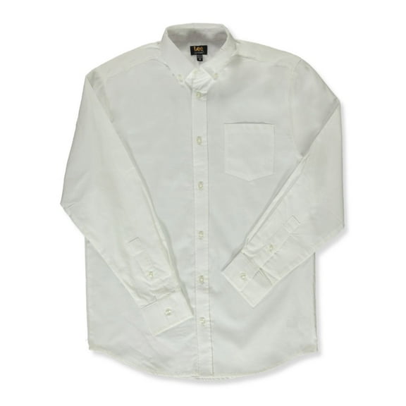 Lee Men's L/S Button-Up Oxford Shirt Color: white Size: s
