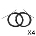 thumbnail image 1 of DYNWAVECA 4-6pack Replacement Jump Rope Cable Fastest Competition Speed Rope Cords Black 4 Pcs, 1 of 9