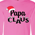 thumbnail image 4 of Inktastic Papa Claus Christmas Family Long Sleeve T-Shirt, 4 of 5