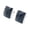 Silver Black, variant on Women's Stainless Steel Multi-color Square Cut Gemstone Glass Crystal Stud Earrings Silver Orange Stone