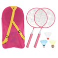 thumbnail image 2 of Childrens Sports Badminton Racket Pink Mini Size Outdoor Activities Safe for Kids 1Set, 2 of 3