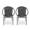 thumbnail image 6 of Polyethylene Wicker 2-Person Outdoor Seating Set With Mesh Detailing For Patio Deck And Poolside Use, 6 of 9