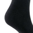 thumbnail image 3 of Lian LifeStyle Women's 2 Pairs Perfect Fit, Cozy, Cute, And Comfortable Wool Crew Socks With Wide Range Colors HR1802 Size 6-9 (Black), 3 of 4
