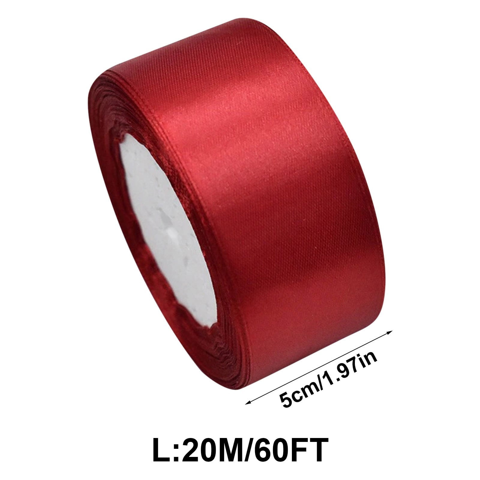 4pcs 2 inch Wide Satin Ribbon Perfect for Wedding,Handmade Bows and Gift Wrapping,66FT Solid Color Satin Ribbons, Single Faced Fabric Craft Ribbons Gift Wrapping Decorative Ribbons,4 Colors,20m*7cm