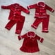thumbnail image 4 of Conjunto de pijamas para hermanos, pijamas navideños a juego para la familia, ropa para bebés, conjuntos de pijamas de terciopelo azul marino para niños y niñas, 4 of 5