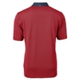 thumbnail image 3 of Men's Cutter & Buck Red/Navy Toledo Mud Hens Virtue Eco Pique Micro Stripe Recycled Polo, 3 of 3