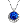 thumbnail image 1 of Blue Science Nature Méduse Océan Colliers Pendentif Lune Rétro Étoiles Bijoux, 1 of 3