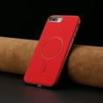 thumbnail image 6 of for iPhone 8 Plus / iPhone 7 Plus Magnetic Case PU Leather [Compatible with Mag-Safe Wireless Charging] Magnetic Cover Shockproof Lightweight Slim Anti-Scratch Phone Cover, Red, 6 of 6