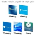 thumbnail image 4 of Dsseng 2500Mbps Type C to RJ45 Ethernet Network Adapter 10/100/1000M 2.5Gb USB Gigabit, 4 of 9