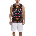 thumbnail image 6 of Rocae Colorful Floral2 for Men's Basketball Jersey Lightweight and Breathable Athletic Tank Top,Quick-Drying Sports Jersey X-Large, 6 of 9