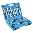 thumbnail image 3 of Kit de 18 piezas de llaves de vaso para extracción de tuercas de amortiguador, herramienta universal profesional de reparación de automóviles., 3 of 14