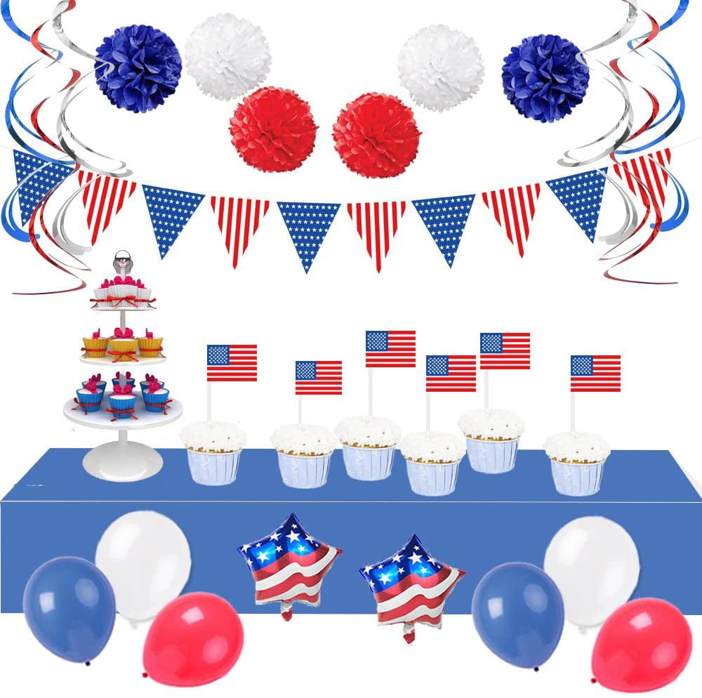 Bundle of 2 items Details about   Patriotic USA Stars & Stripes Party Supplies 