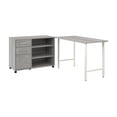 thumbnail image 1 of Hustle 48W x 24D Computer Desk with Storage in Platinum Gray - Engineered Wood, 1 of 8