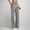 Dark Gray plus size wide leg pants a1, variant on Cagogo Women Plus Size Wide Leg High Waisted Lounge Pants with Pockets Solid Casual Long Trousers for Workout Beach Fashion Clothes, Wine 3XL