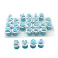 thumbnail image 5 of HINTRMENT 36 Pcs Embossed Molds Sky-Blue Abs Material Chocolate Letters For Cake Decoration And Baking Tools, 5 of 8