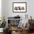 thumbnail image 4 of Art.com Kittens Line-Up Photographic Print, Brown Frame Wall Art, 44" x 32", 4 of 5