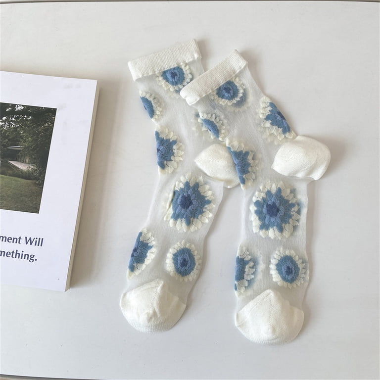 sheer dress socks women Silver Lining Tulle Socks| Bridal Socks With Pearl Embellishments| Wedding Vintage Socks| Sheer Dress Socks