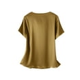 thumbnail image 3 of ZANZEA Womens Blouses Short Sleeve Swing Collar Solid Color Thin Tops Shirts, 3 of 3