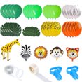 thumbnail image 2 of Muyoka Kit de arco de globo con tema de jungla de animales, conjunto de arco de guirnalda de globos DIY, globos reutilizables, suministros de fiesta de hojas de palma verde Muyoka Hogar, 2 of 7
