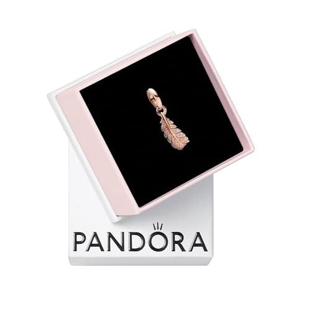 Pandora Floating Curved Feather Dangle Charm