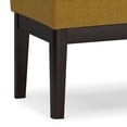 thumbnail image 5 of Simpli Home Carlson 45 inch Wide Mid Century Ottoman Bench in Marigold Woven Fabric, 5 of 11