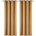 thumbnail image 2 of Rideaux d'Intimité Extérieurs Groet à Dessus Coupe-Vent pour Patio, Draperies pour Porche, Gazebo, Terrasse, Panneau de Protection; L x H (x cm) Robe d'Été Jaune, 2 of 6