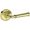 Brass, variant on Baldwin HDDUNRRR003 Dunsmoor Non-Turning One-Sided Dummy Door Lever - Brass