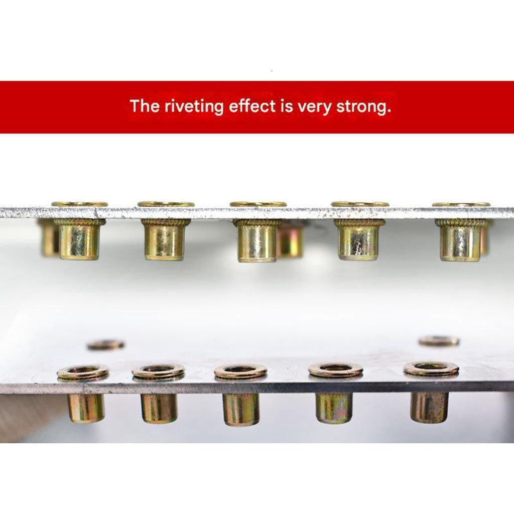 Giaone 77PCS High Strength Carbon Steel Rivet Nut Set Easy to Carry Store Efficiently