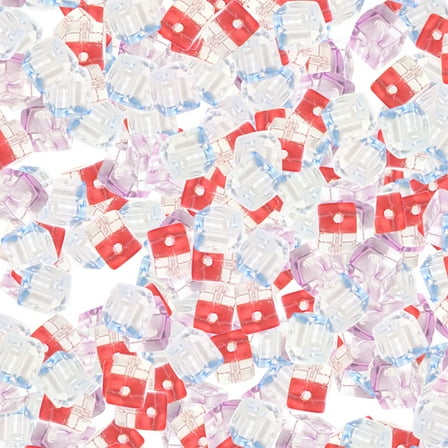 WHAMVOX Assorted Glass Beads for Jewelry Making Bracelet and Necklace DIY Craft Use 100pcs