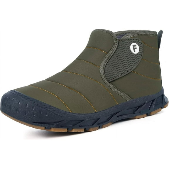 Womens Mens Snow Boots Winter Shoes Slip On Ankle Booties Anti-Slip Water Resistant Fully Fur Lined Outdoor Sneakers