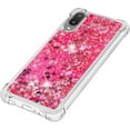 thumbnail image 6 of case for Samsung Galaxy A02 Case for Girls Women, Fashion Shiny Creativity Quicksand Flowing Liquid Floating Soft TPU Cover Glitter Cute Bling Clear Protective Case for Samsung Galaxy M02 RLS Red, 6 of 7