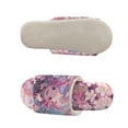 thumbnail image 5 of COEQINE Axolotl Flower Pink Slip On House Slippers Cozy Fluffy Sandals Soft Open Toe House Slides Trendy Bedroom Shoes Foldable Travel Slippers for Her Women Men Guest, 42-43, 5 of 7