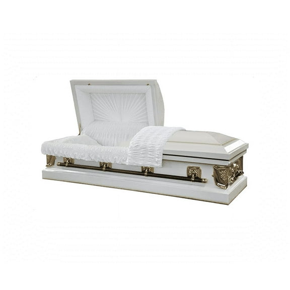 Casket Emporium, Funeral Casket, White Last Supper
