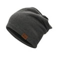 thumbnail image 3 of Confinement Hat All-Match Hedging Cap Plus Velvet Warm Cold Hat Knitted Pile Hat, 3 of 4