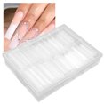 thumbnail image 4 of Clear Nail Tips, 240Pcs ABS Stable Durable Curve Nail Tips Lightweight Portable  For Lengthen Nails Phototherapy Nails Nail Learning, 4 of 8