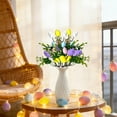 thumbnail image 6 of Lunxisen 3 Pcs Easter Decorations Spring Artificial Floral Stems Decor for Home Vase Filler Table Centerpiece, 6 of 8