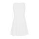 thumbnail image 5 of Vestido de Verano de Manga Corta para las Mujeres Mini Cuello Redondo Sólido, Moda Casual Poliéster de Fiesta, 5 of 7