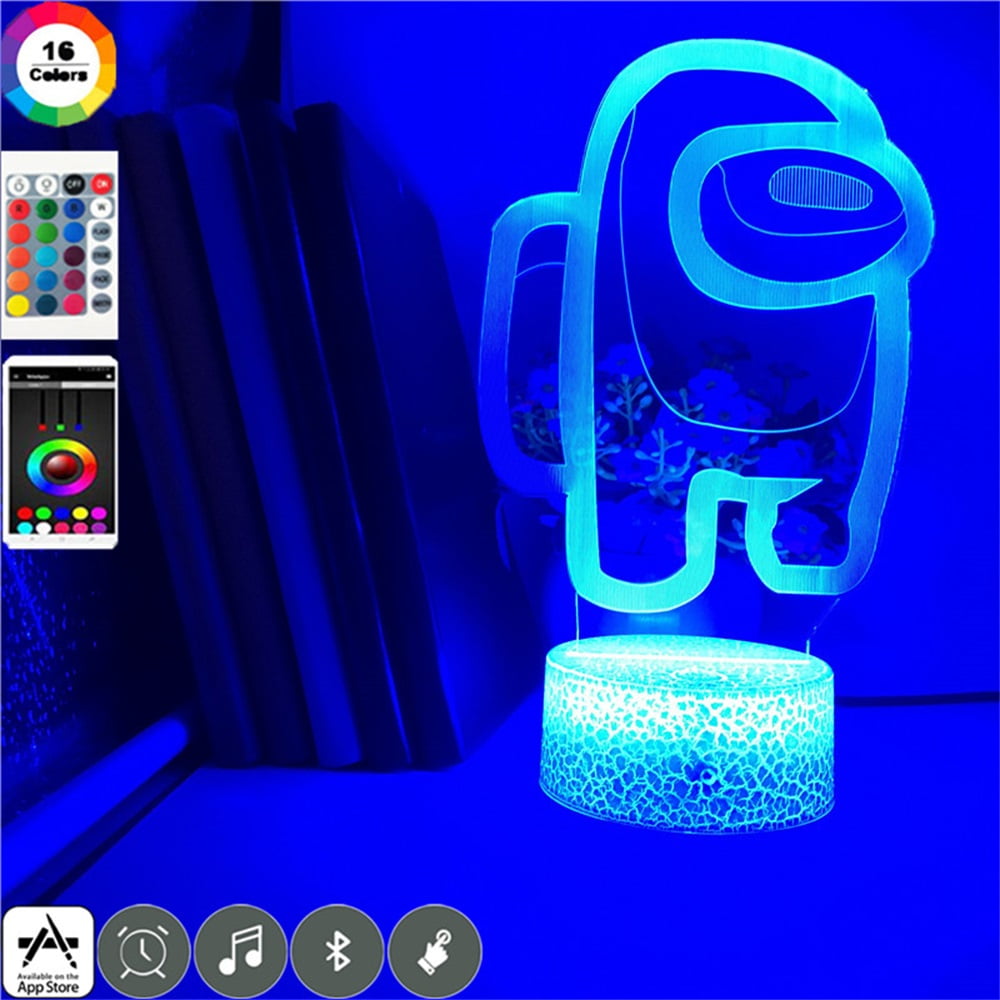 Among Us 3D Night Light 7Color Acrylic LED Touch Table Lamp Fun Xmas Gift Game 