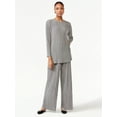 thumbnail image 3 of Scoop Women's Crinkle Wide Leg Pants, 3 of 5