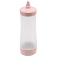 thumbnail image 1 of Botella Exprimible Accesorios De Cocina  De Salsa Vinagrera De Salsa De Tomate Aceite Vinagre Salsa De Soya De PlÁStico Dispensador De Condimentos Rosado + Transparente, 1 of 1