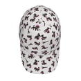thumbnail image 4 of Naloa Original Classic Low Profile Hat Men Women Baseball Cap Dad Hat Adjustable Unconstructed Poodle Dog Print Cap, 4 of 9