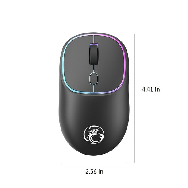 jovati Wireless Mouse for Laptop Windows 10 Wireless Mouse with Dazzling  Lights 2.4G Noiseless Mouse with Usb Receiver Portable Computer Mice for