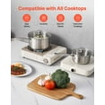 thumbnail image 5 of VEVOR Stainless Steel Saucepan Set, 1 QT & 2 QT & 3 QT Saucepans with Glass Lids, Multipurpose Nonstick Stainless Steel Sauce Pot with Ergonomic Handle, Friendly for Oven, Dishwasher, 5 of 9