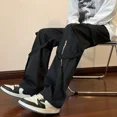 thumbnail image 2 of Pantalones Cargo para Hombre Pantalones Rectos Hip Hop Hombre Anchos Negro Algodón Talla Grande Y2k Sueltos Nuevos en Ropa Pantalones de Lujo Baratos Grandes, 2 of 5