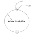 thumbnail image 4 of Gold Plated Stainless Steel Heart Bracelet for Women, Adjustable Love Friendship Two Bracelet Pack, Mother Daughter Matching Bracelets, 4 of 10