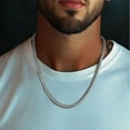 thumbnail image 3 of Top-keivon To My Man Necklace, Cuban Link Chain Gift For Him, Promise Necklace For Men, Promise Chain For Boyfriend, Gift For His Birthday Or Any Occasion, Future Husband Jewelry With Heartfelt, 3 of 10